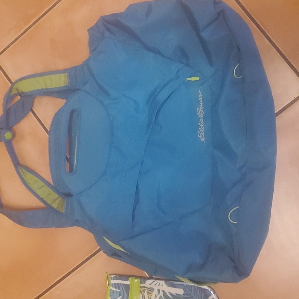 Eddie Bauer Duffle Bag Set Travel Set Blue Green
